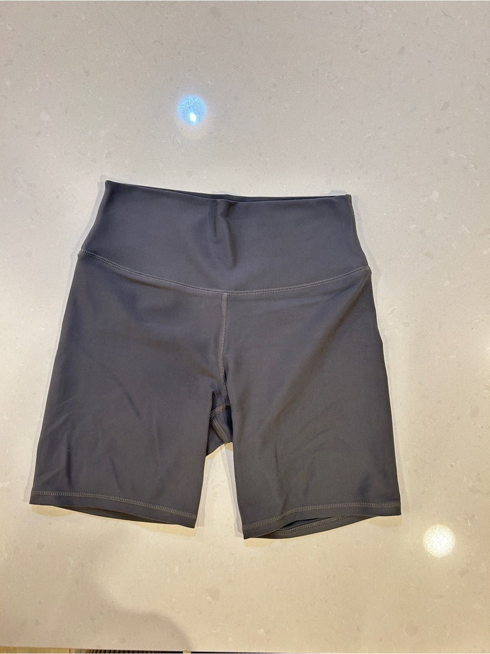 Abercrombie & Fitch YPB Gray High-Rise Bike Shorts